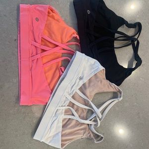 Lululemon Energy Bras Size 8- Lot of 3